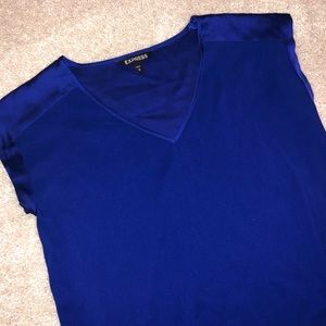 Express Royal Blue V Neck